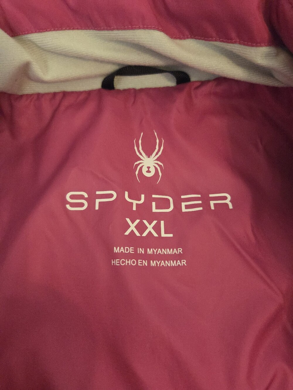 Spyder Womens Plus Size Hot Pink Puffer Down Zip Front Vest Size XXL - Picture 8 of 10
